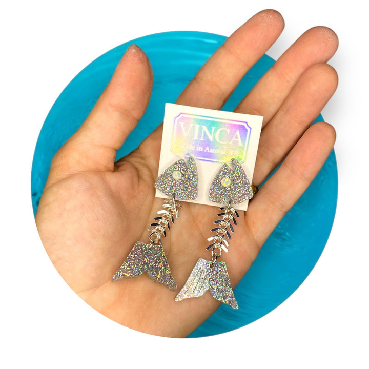 Gill-ty Pleasure Fish Bone Earrings
