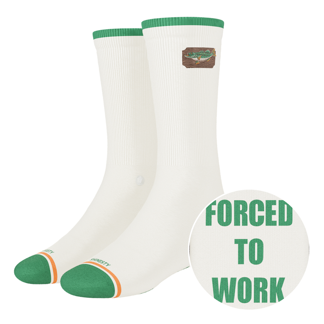 The Gone Fishing | Fishing Heel Hammock™ Crew Socks