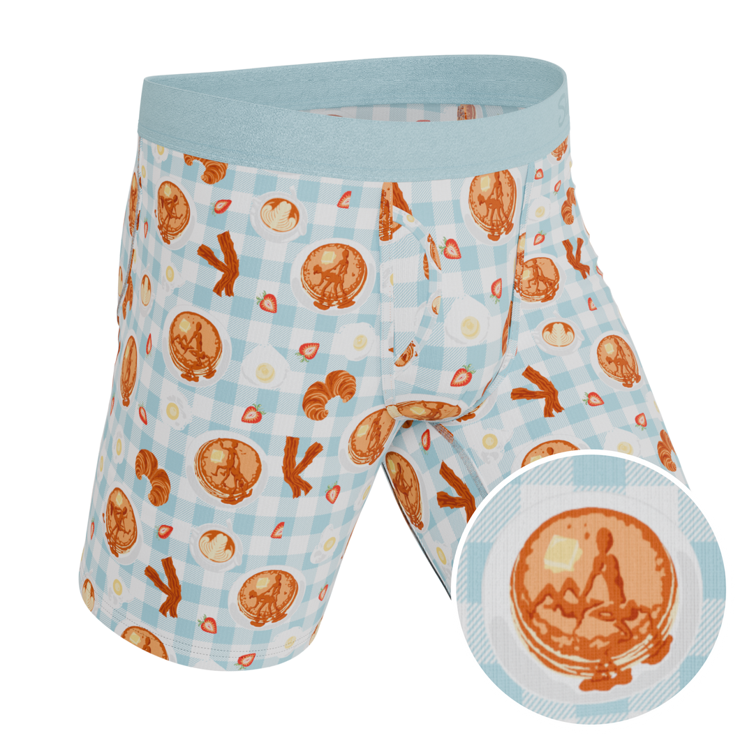 The Good Moaning | Naughty Breakfast Long Leg Ball Hammock® Pouch Underwear With Fly