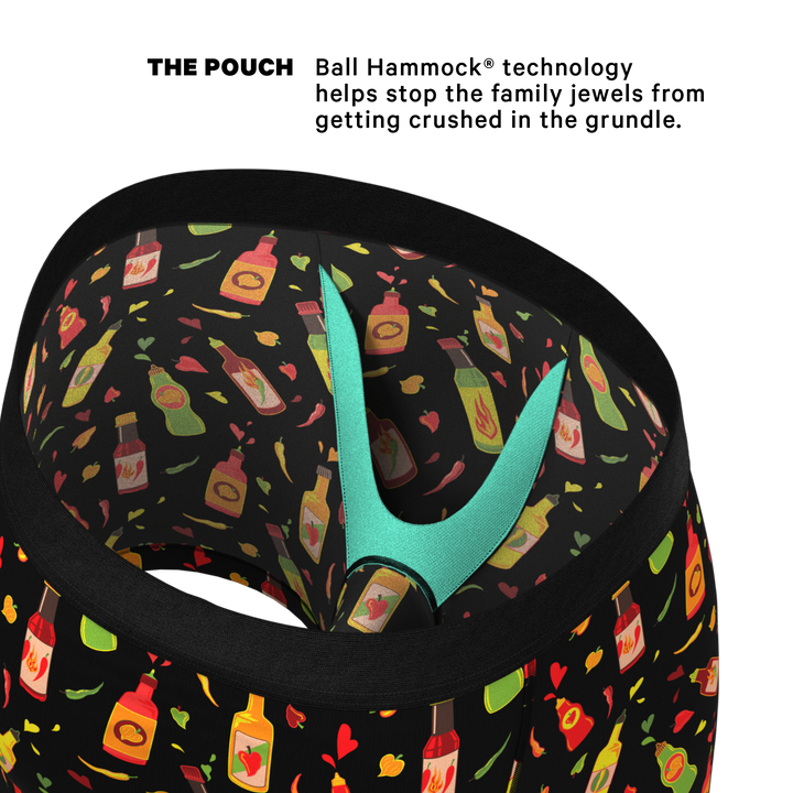 The Gotcha Sriracha | Hot Sauce Ball Hammock® Pouch Underwear