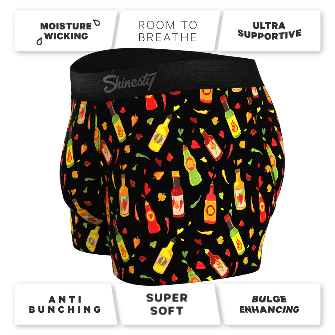 The Gotcha Sriracha | Hot Sauce Ball Hammock® Pouch Trunks Underwear