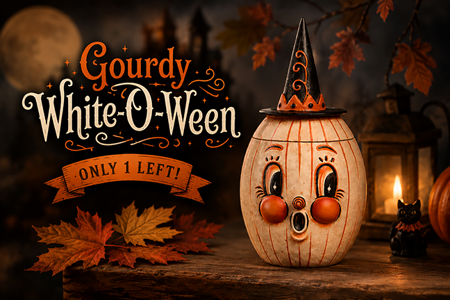 Gourdy White-O-Ween by Johanna Parker for Bethany Lowe Designs