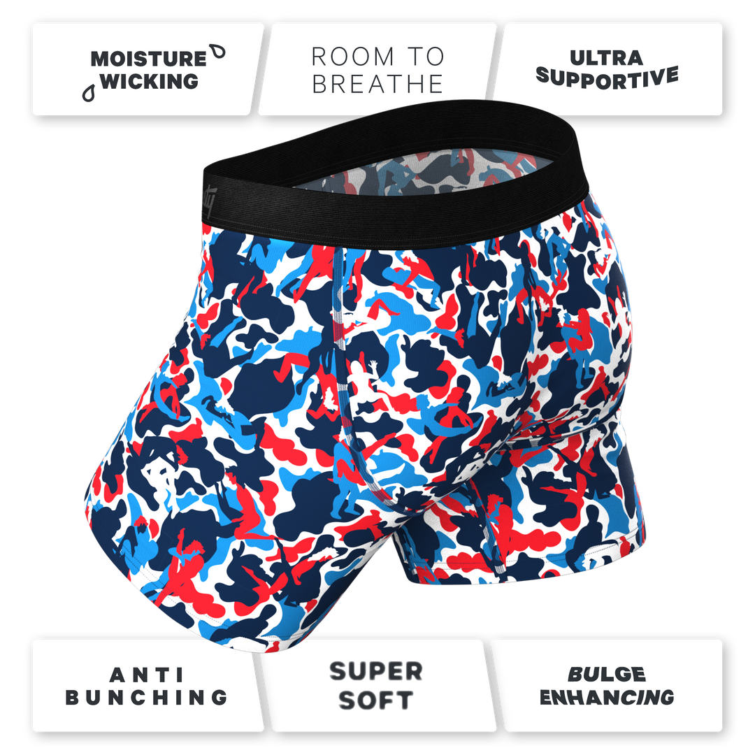 The Grand Finale | USA Camouflage Ball Hammock® Pouch Underwear With Fly
