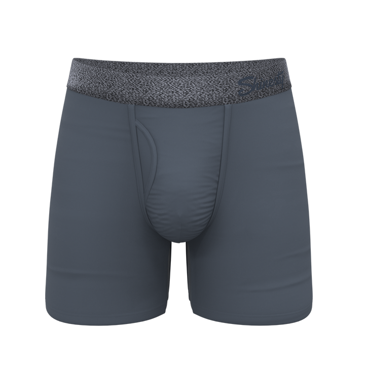 The Graphite | Tonal Grey Ball Hammock® Pouch Underwear With Fly