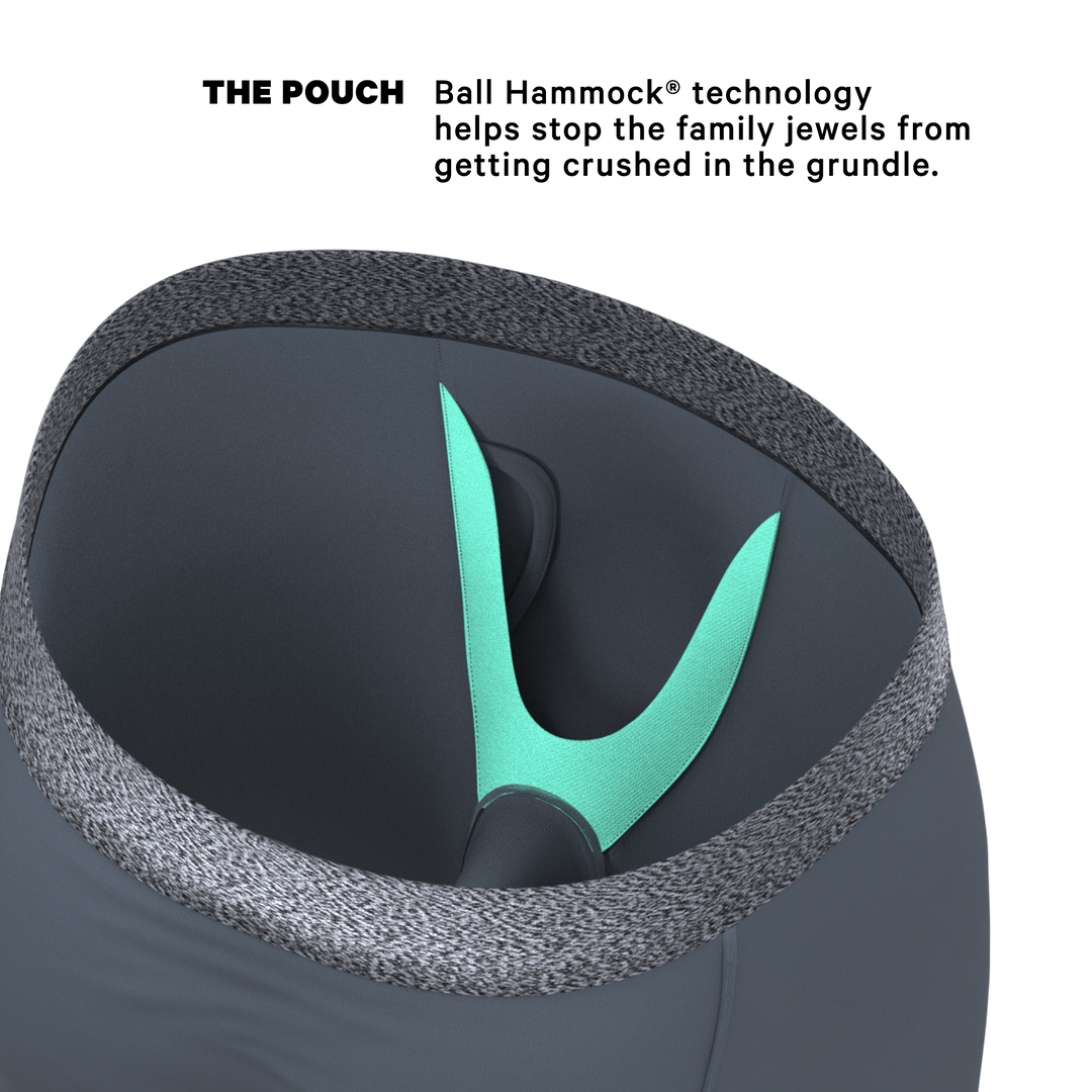 The Graphite | Tonal Grey Long Leg Ball Hammock® Pouch Underwear With Fly