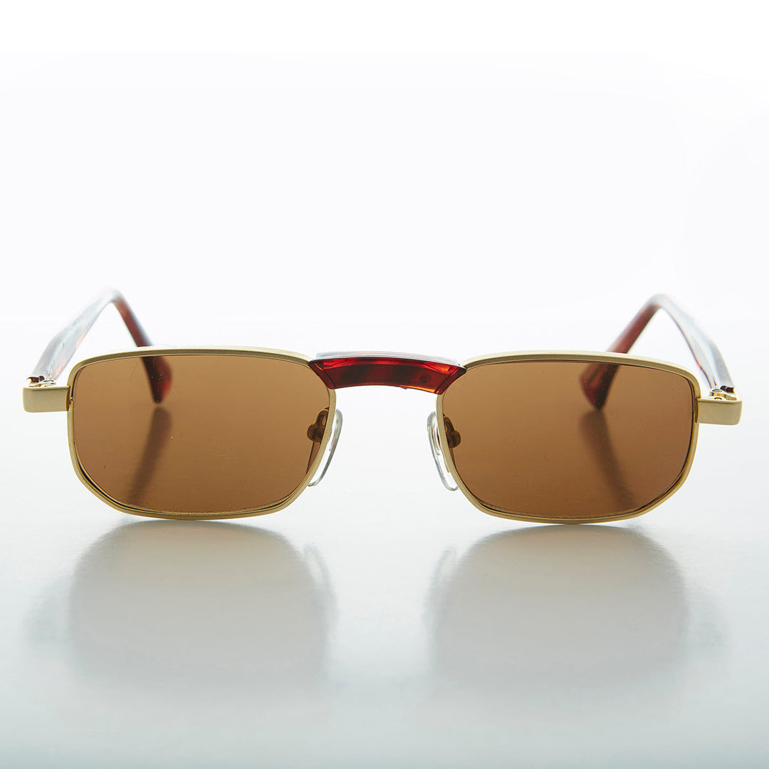 Slim Rectangle Vintage Sunglasses - Hank