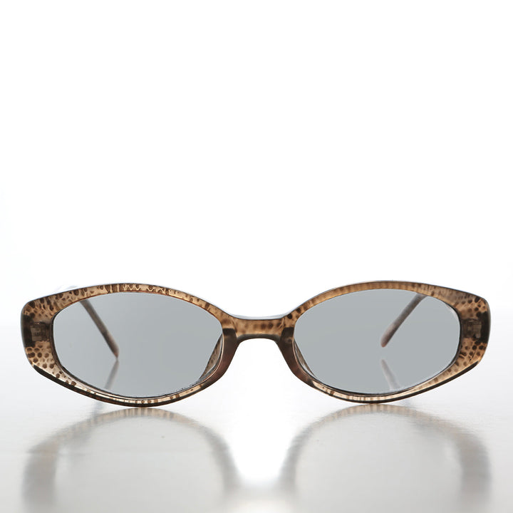90s Oval Sunglasses with Tinted Lenses - Helena