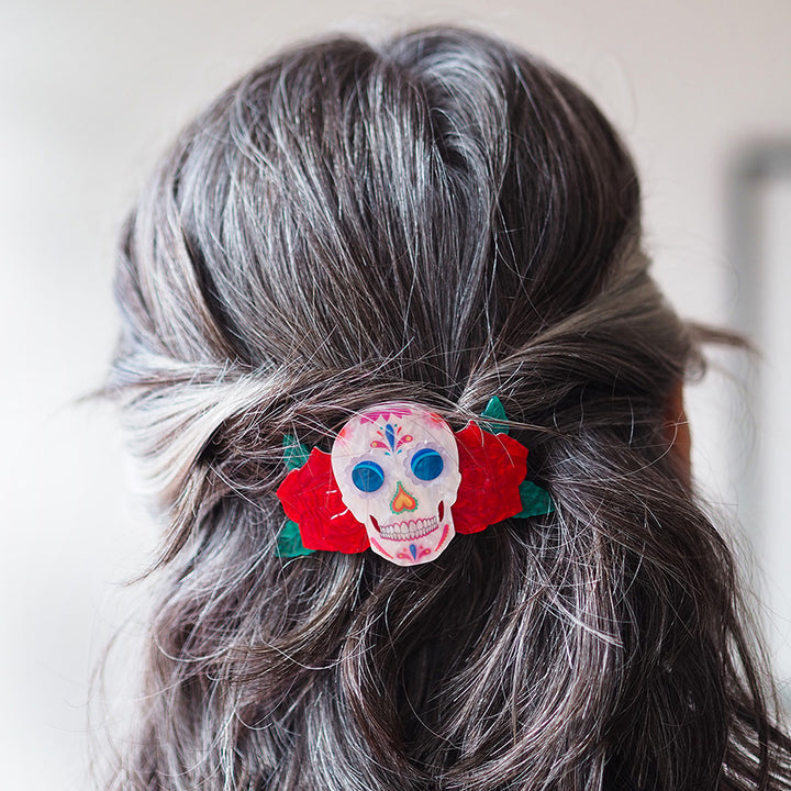 Dia De Los Muertos Hair Clip Barrette by Erstwilder x Frida Kahlo