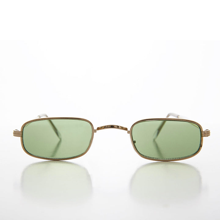 Rectangle Tinted Lens Hippy Vintage Sunglass - Hulu