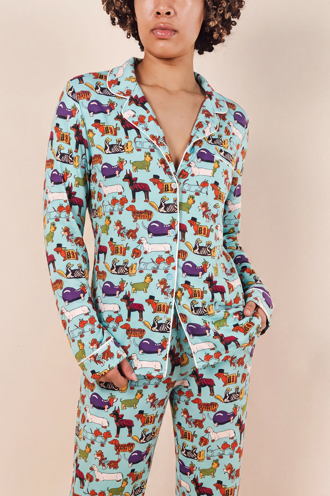 The Halloweenies | Halloween Dogs SleepDeep™ Women’s Long Sleeve Pajama Set