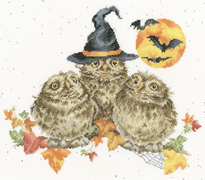 Happy Owl-o-ween XHD145 Counted Cross Stitch Kit