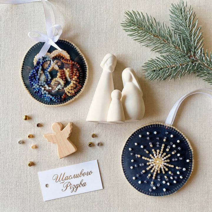 Holy Night Bead Embroidery Decoration Kit by Abris Art ABT-066