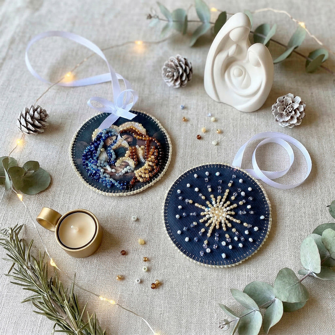 Holy Night Bead Embroidery Decoration Kit by Abris Art ABT-066
