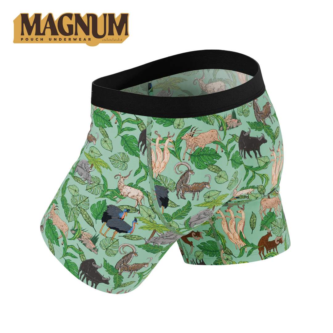 The Hornography | Tropical Animals Ball Hammock® Magnum Big Pouch Underwear