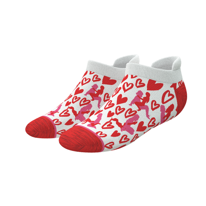 The Hot-Blooded Handbook | Valentine's Day Heel Hammock™ Ankle Socks