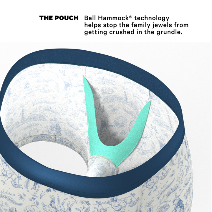 The Hot Cottontail | Easter Toile Ball Hammock® Pouch Trunks Underwear