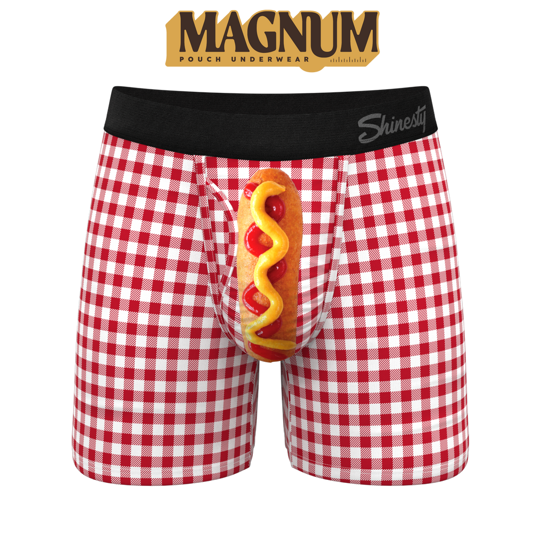 The Hot Diggity | Corn Dog Ball Hammock® Magnum Big Pouch Underwear