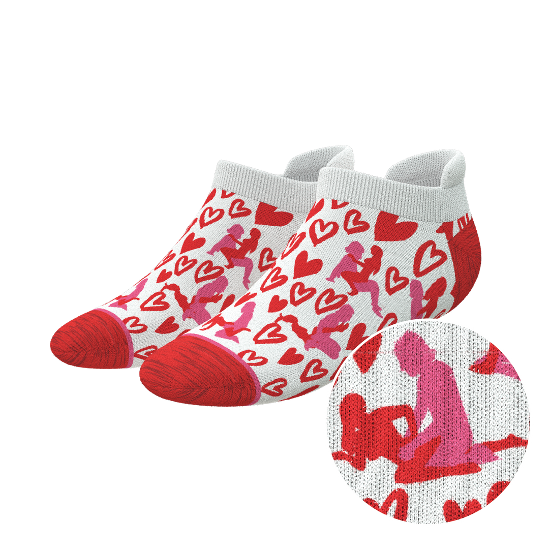 The Hot-Blooded Handbook | Valentine's Day Heel Hammock™ Ankle Socks