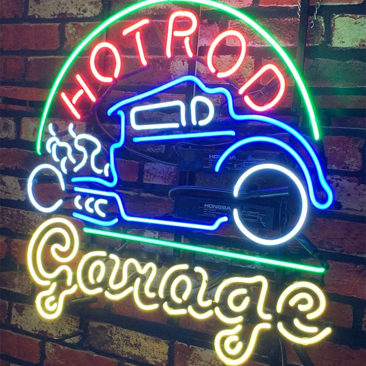Hot Rod Garage Auto Car Neon Signs