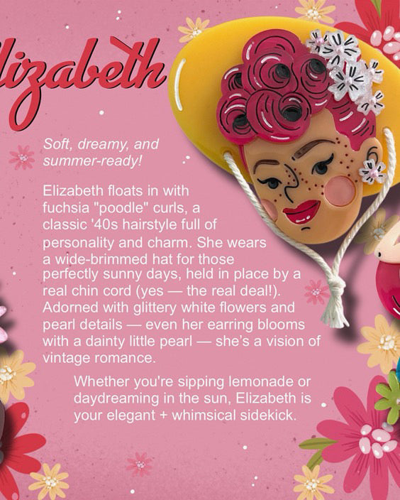 Elizabeth Brooch by Marla VonDuta x Lipstick & Chrome