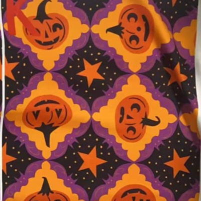 CLEARANCE "Purple Bat Frame" Vintage Pumpkins (Johanna Parker Exclusive) Leggings