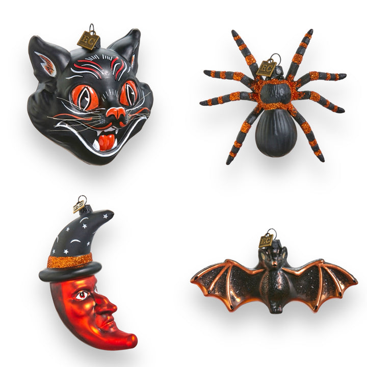 Halloween Blown Glass Ornament Set of 4 by Eric Cortina