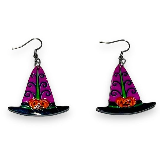 Hagatha's Hat Earrings by Johanna Parker x Lipstick & Chrome