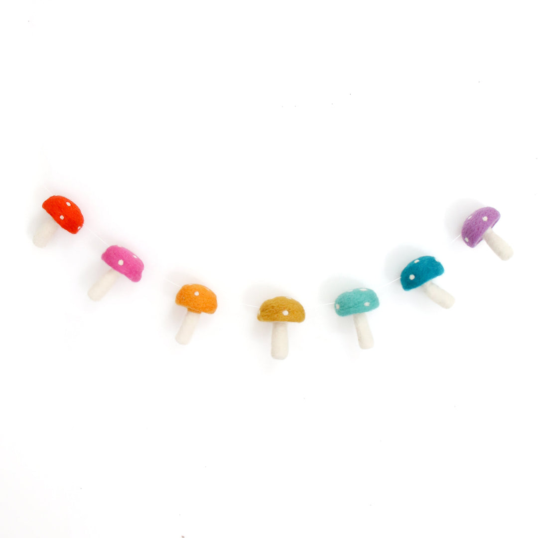 Mushroom Felt Garland