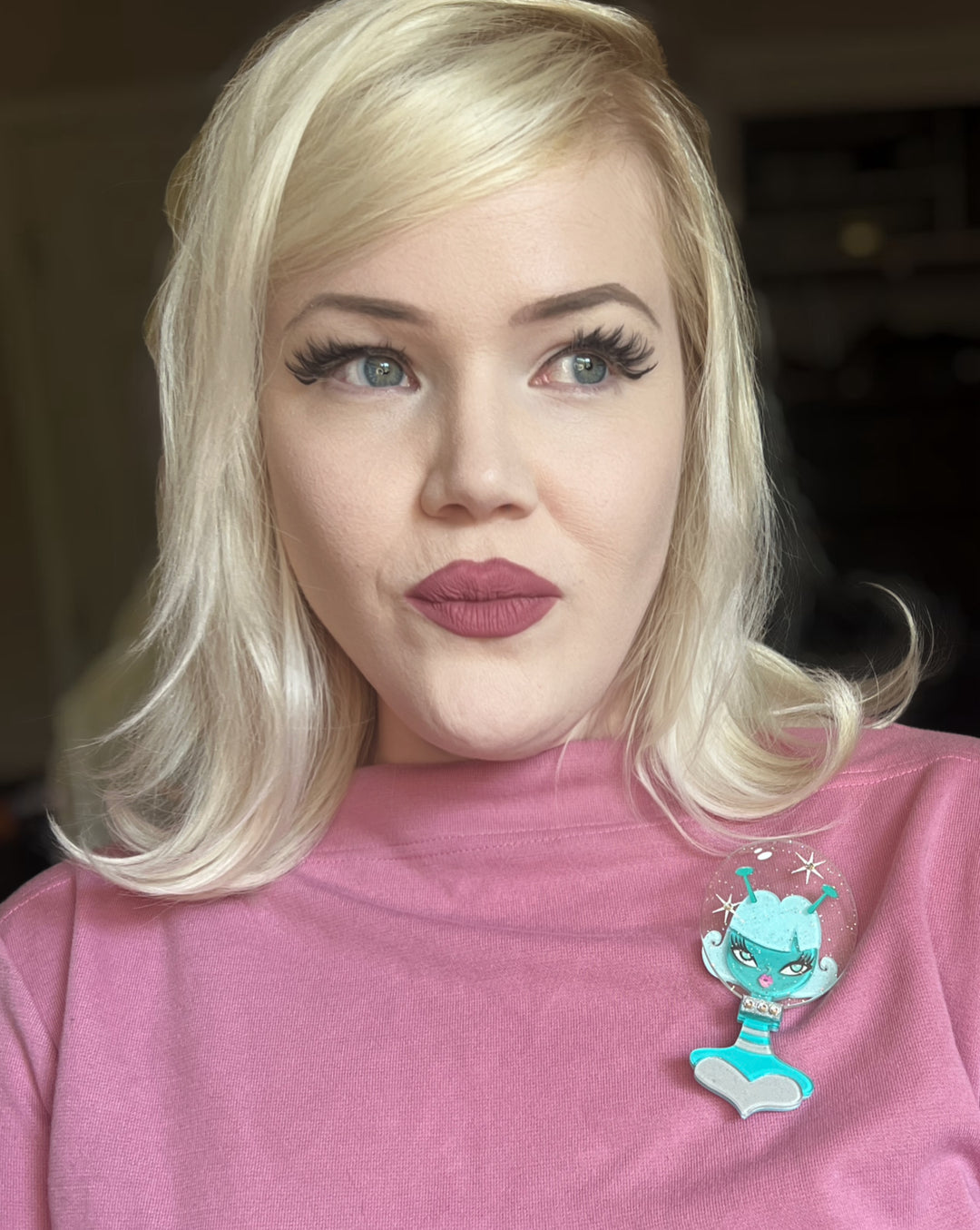 Beam Me Up Babe Spooky Doll Brooch by Miss Fluff x Lipstick & Chrome