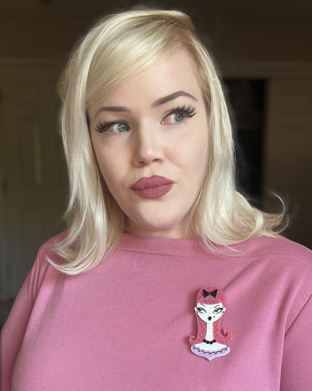 Bubblegum Boo Spooky Doll Brooch by Miss Fluff x Lipstick & Chrome