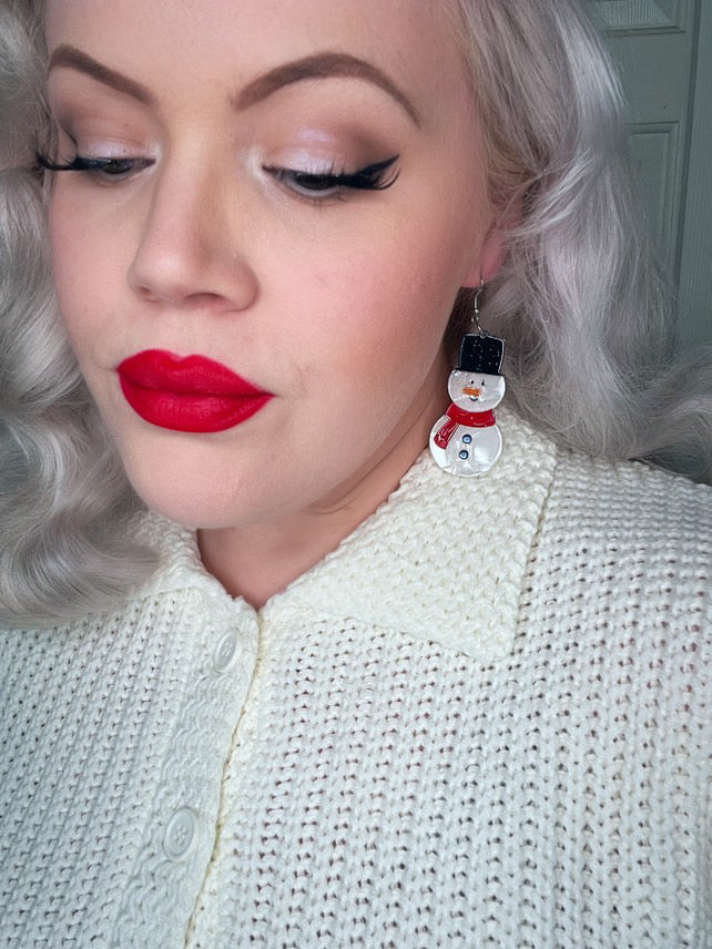 Frosty Friends Earrings by Lipstick & Chrome