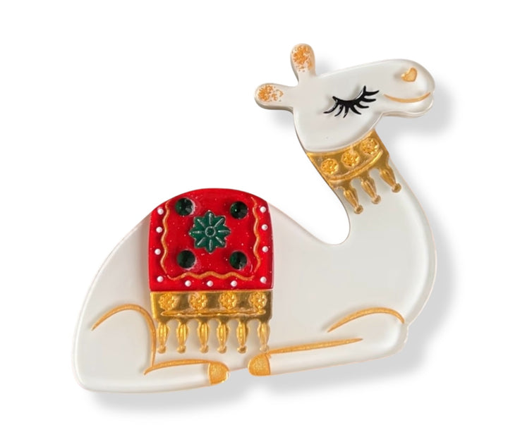 Desert Dreams Camel Brooch by 50's Vintage Dame x Lipstick & Chrome