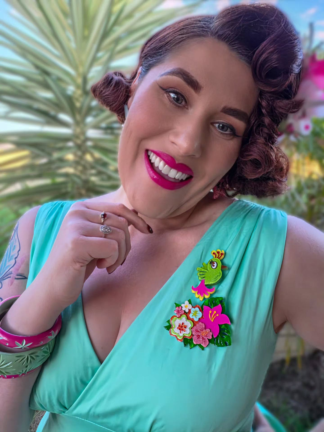 Floral Fantasy Brooch by Miss Fluff x Lipstick & Chrome
