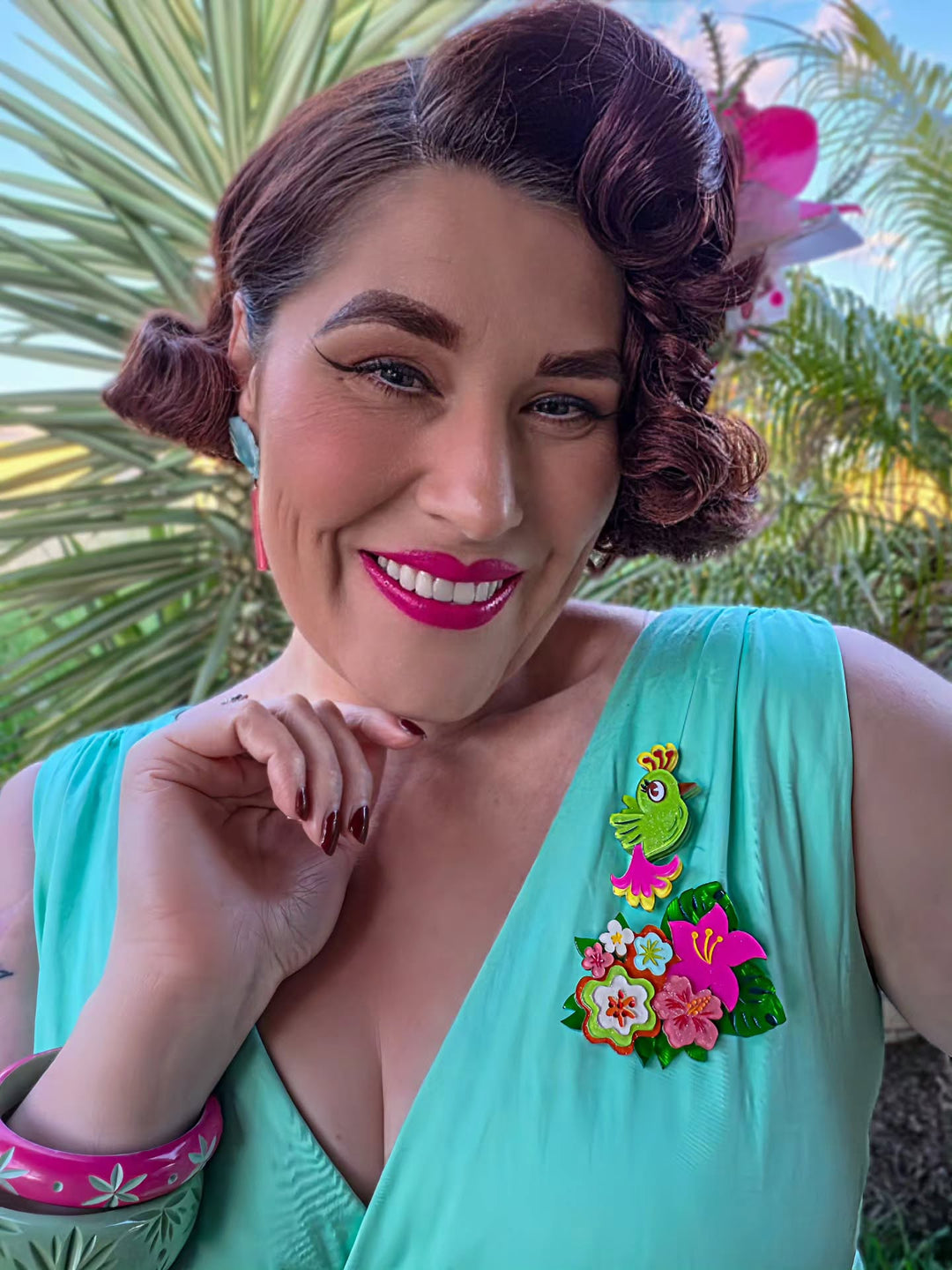 Floral Fantasy Brooch by Miss Fluff x Lipstick & Chrome