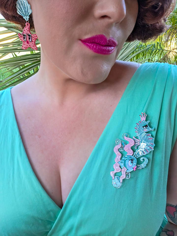 Fishy Kisses Brooch by Miss Fluff x Lipstick & Chrome