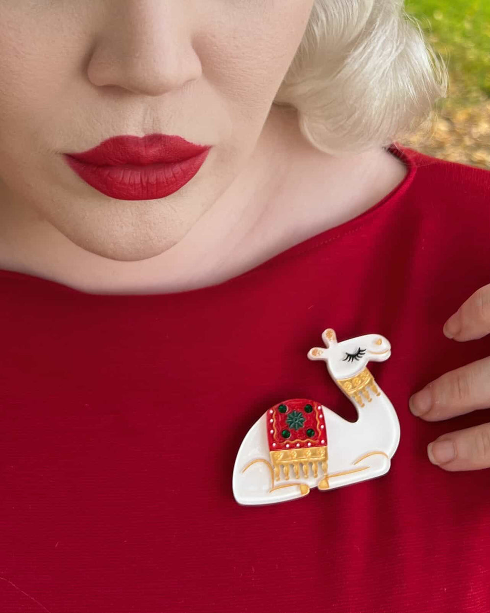 Desert Dreams Camel Brooch by 50's Vintage Dame x Lipstick & Chrome – view 4