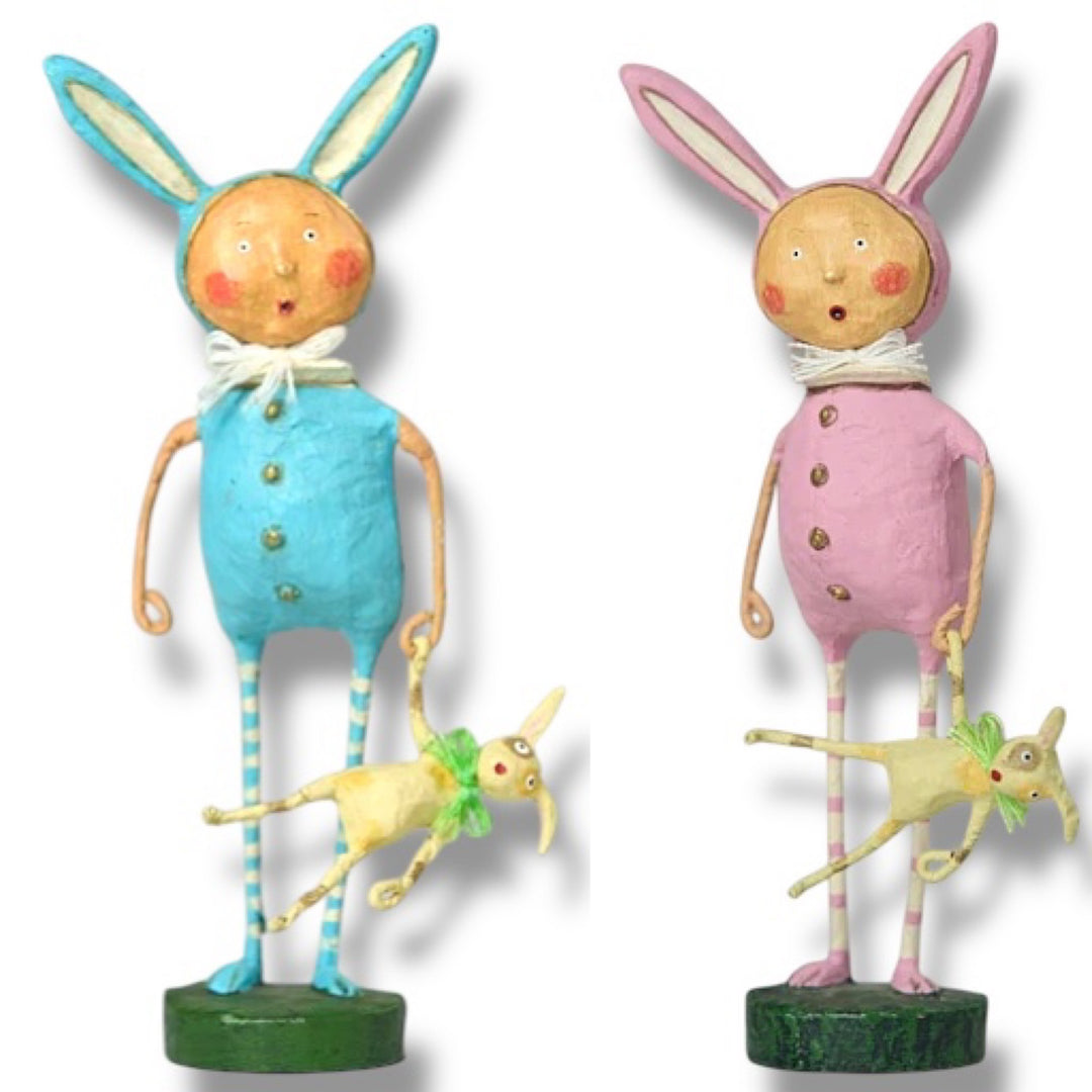 Parker & Brody Bunny Easter Figurines Set by Lori Mitchell - RETIRED