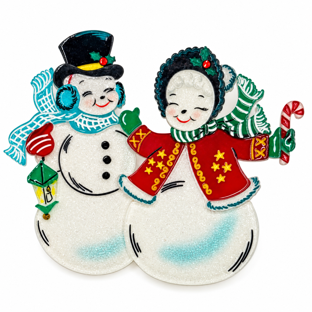 Snowball Sweethearts Brooch by 50's Vintage Dame x Lipstick & Chrome