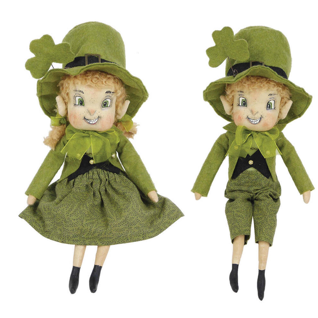 Keiran & Kerry Leprechaun Gathered Traditions Doll Set by Joe Spencer