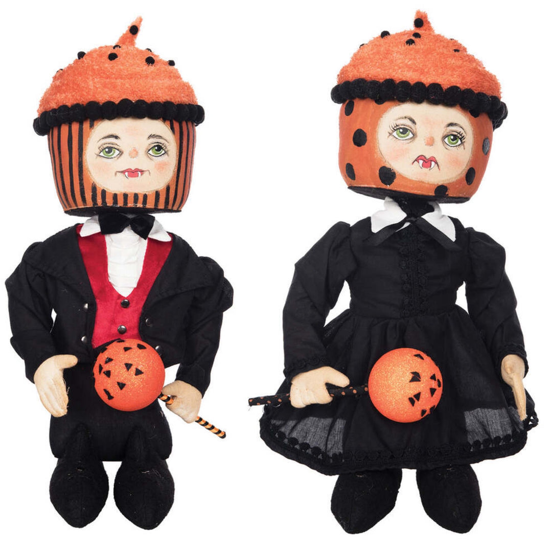 Varna & Vinny Gathered Traditions Art Doll Bundle Set by Joe Spencer