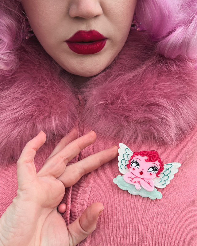 Mini Matchmaker Brooch by Miss Fluff x Lipstick & Chrome – view 5