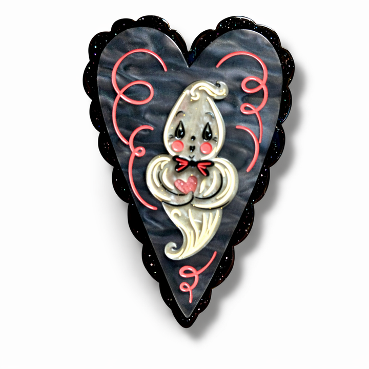 Haunted Heart Brooch by Johanna Parker x Lipstick & Chrome