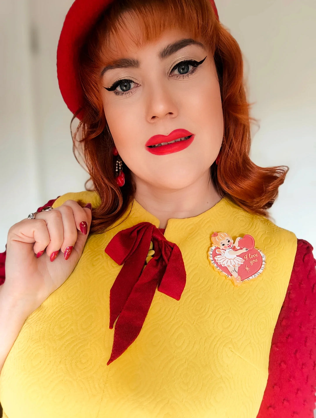 Tweet Heart Brooch by 50's Vintage Dame x Lipstick & Chrome