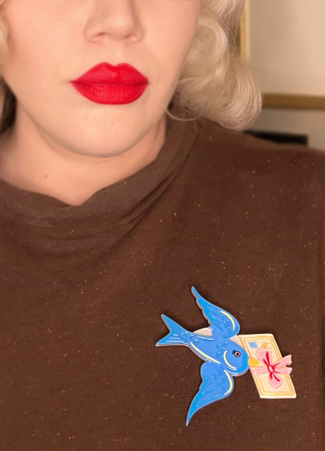 Flight of Fancy Brooch by 50's Vintage Dame x Lipstick & Chrome