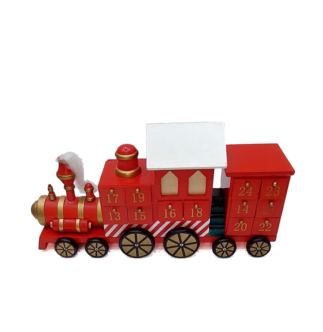 Wizardi Christmas Red Train Advent Calendar F07M14-4-Y01717