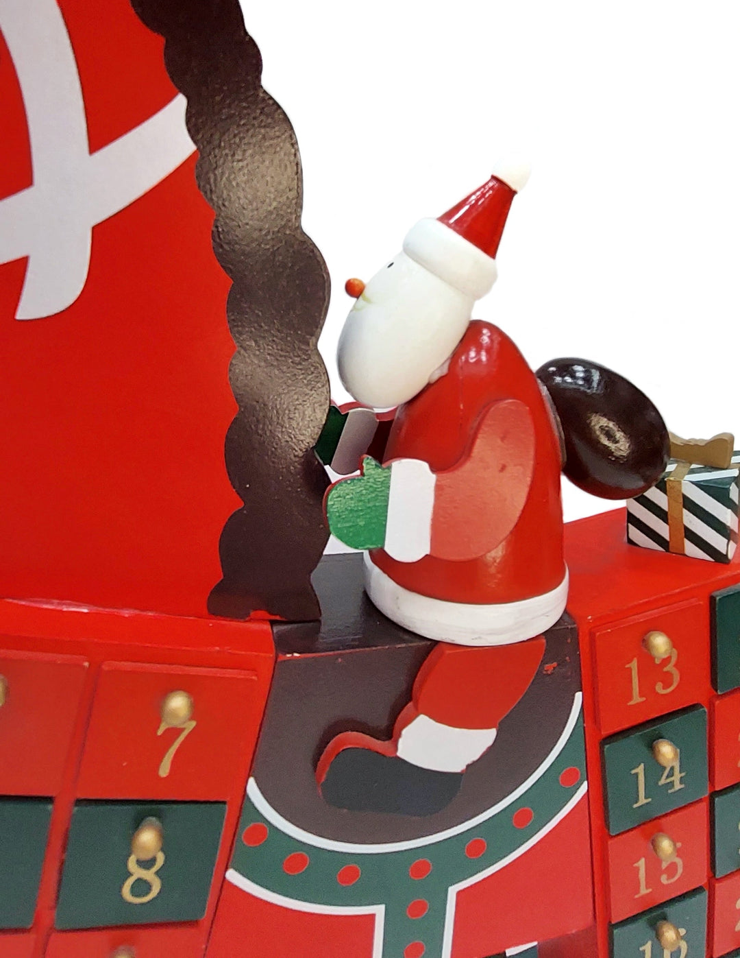 Santa's Wooden Horse Advent Calendar Wizardi F07M6-16