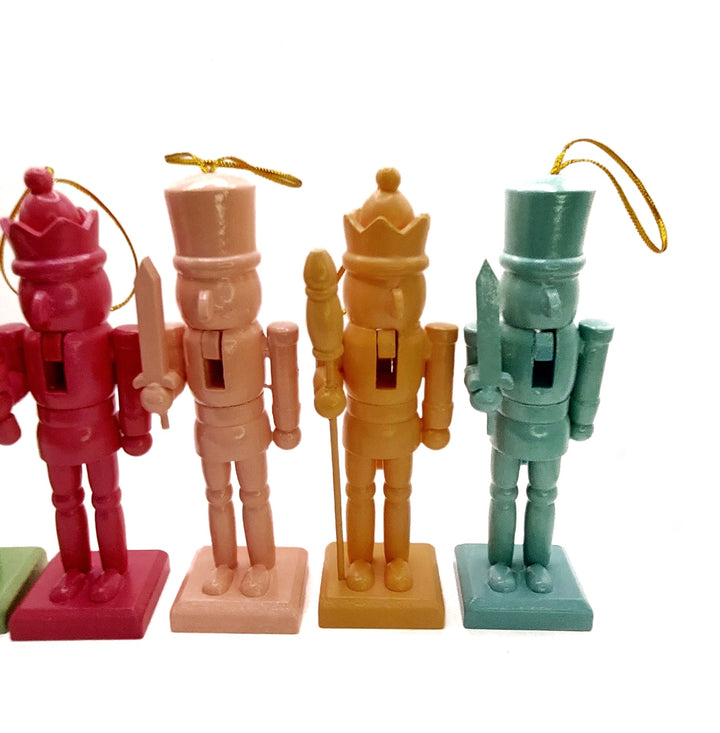 Christmas Nutcracker Set. Wizardi Classic Wooden Festive Decoration F07M14-11-N01616