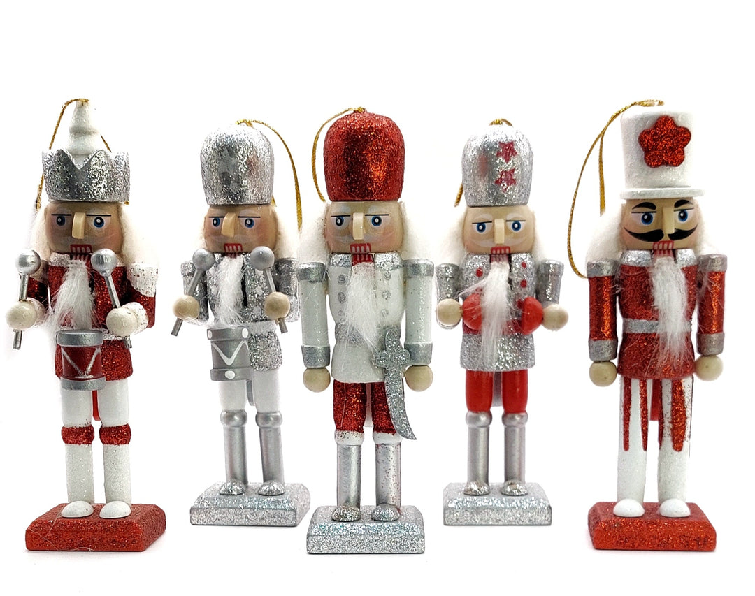 Christmas Nutcracker Set. Wizardi Classic Wooden Festive Decoration F07M14-16-N01249
