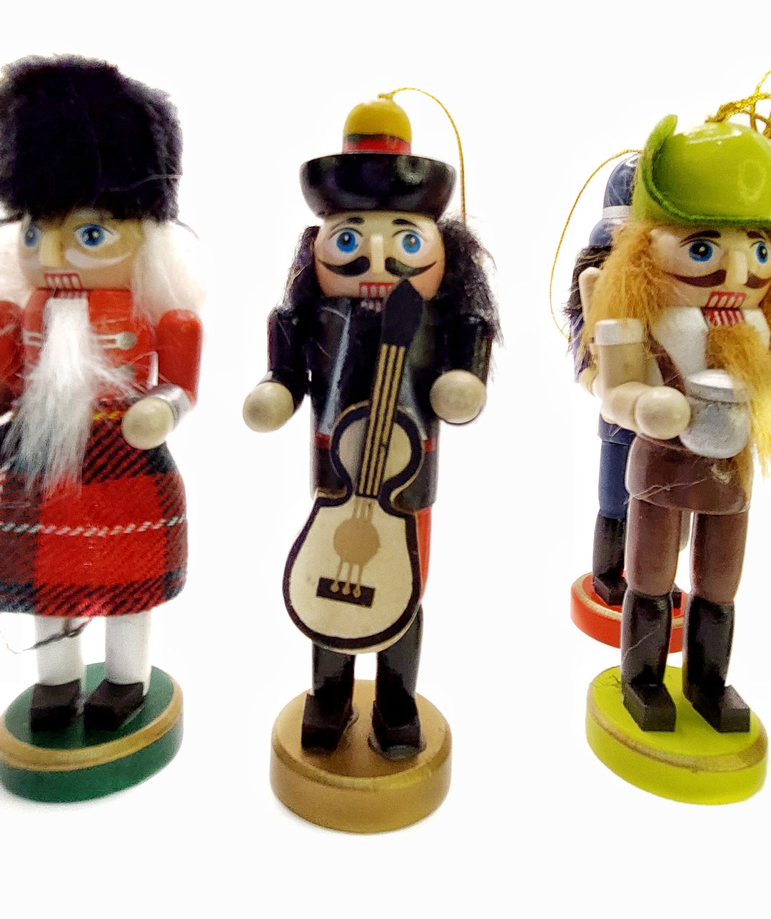 Christmas Nutcracker Set. Wizardi Classic Wooden Festive Decoration F07M14-10-N01613