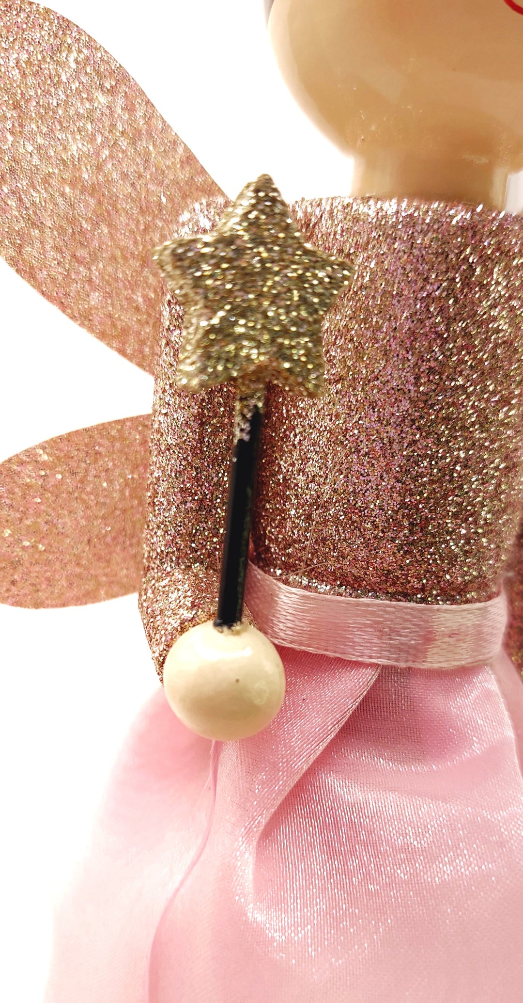 Sparkling Fairy Princess Wooden Nutcracker F07M6-2 Pink